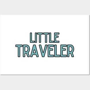 Little Traveler - Blue Travel Design Posters and Art